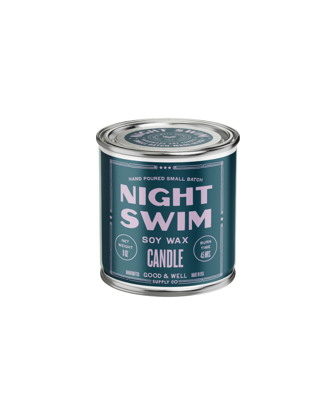 Night Swim Soy Candle : 1/2 Pint / Cotton Wick