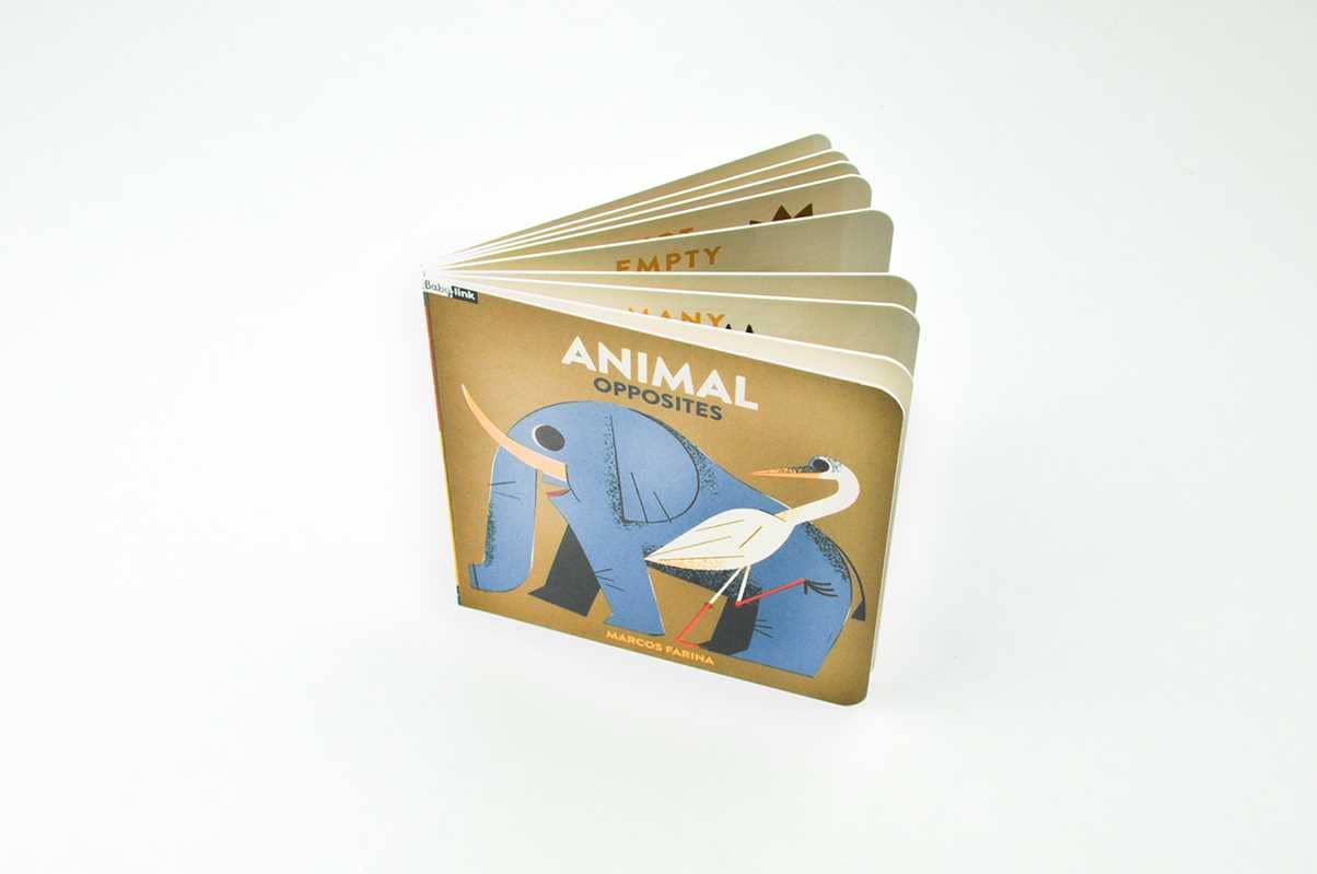 Babylink: Animal Opposites by Marcos Farina: Board Books; 16 pages / English