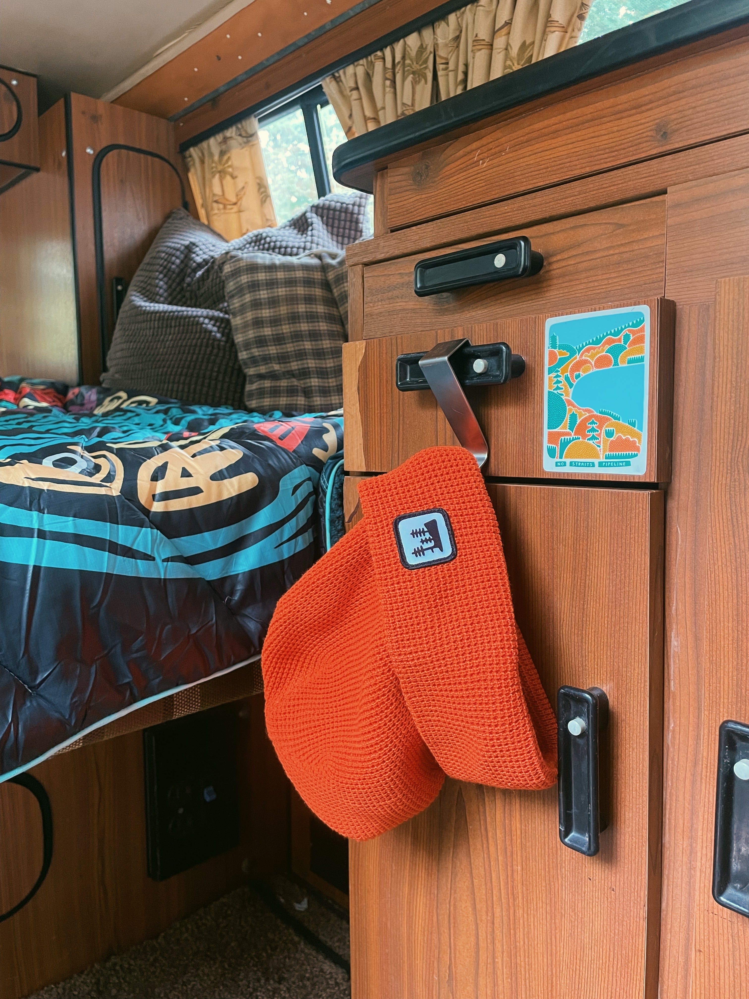 Orange Waffle Grove Beanie