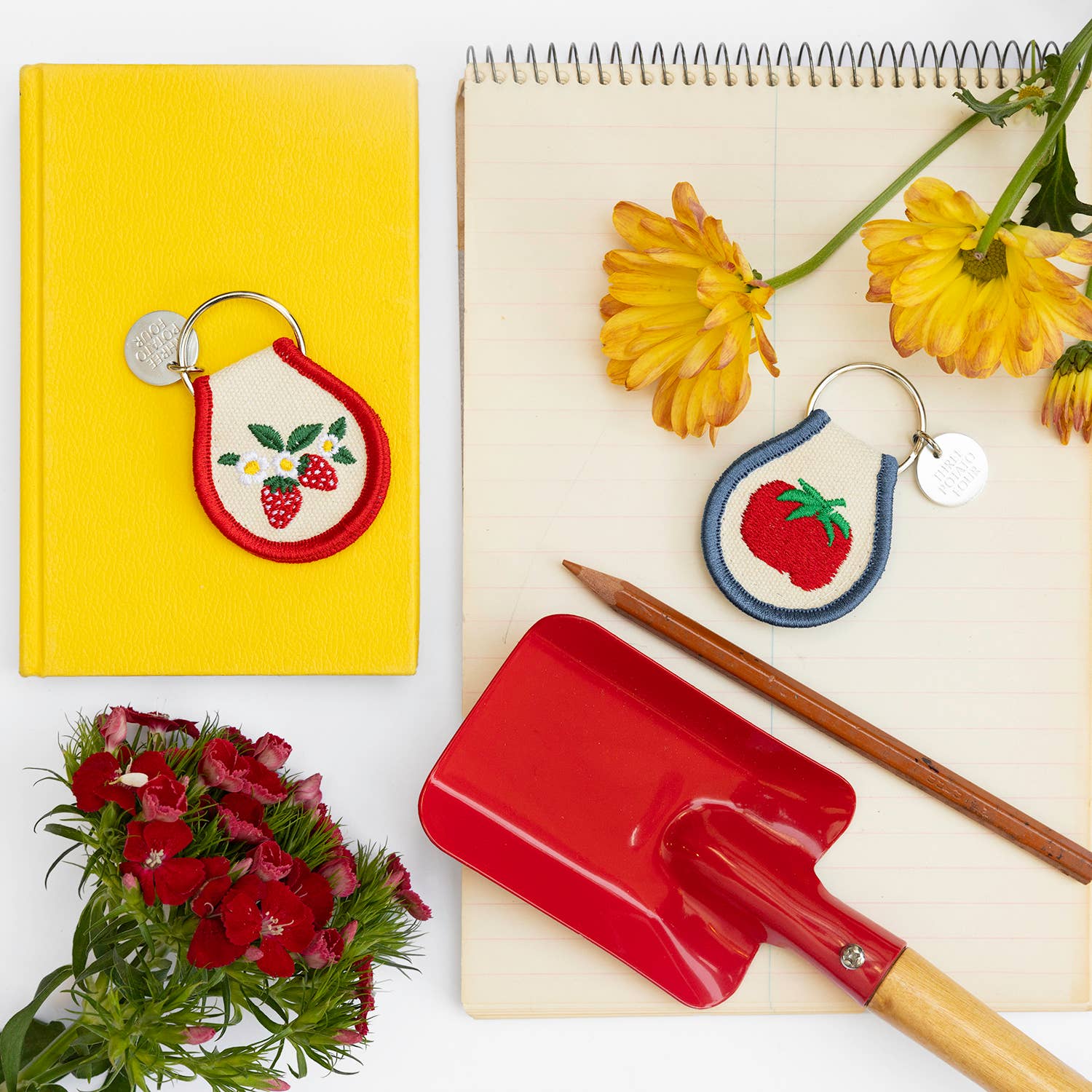 Patch Keychain - Tomato