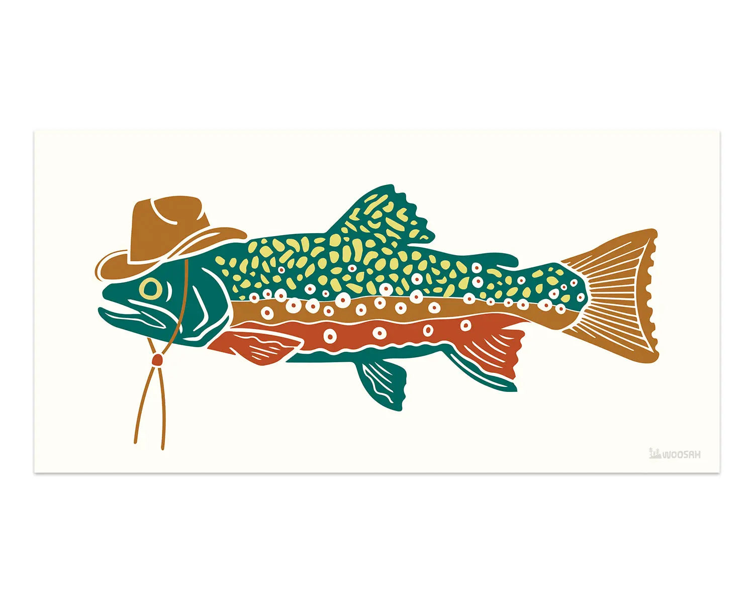 CowTrout Print Woosah Outfitters