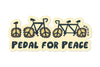 Pedal For Peace Sticker