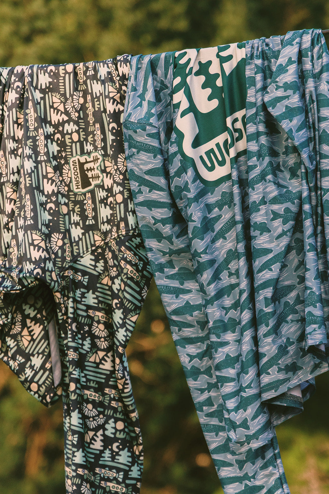 Michigan Fish L/S Tech Tee