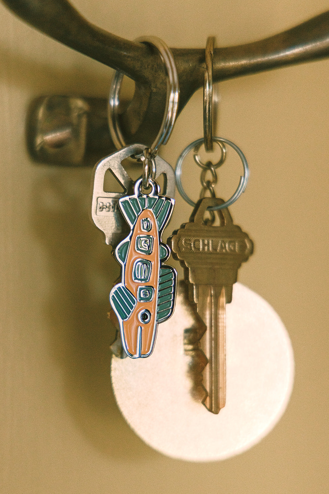 Woosah Brook Enamel Keychain